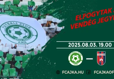 Elfogytak a hétvégi mérkőzésre a vendég belépőjegyek.