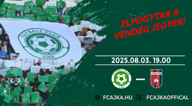 Elfogytak a hétvégi mérkőzésre a vendég belépőjegyek.